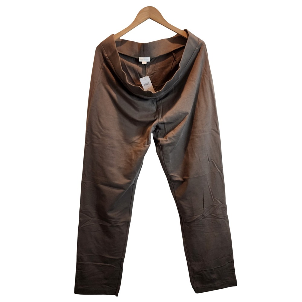 J. Jill Pure Jill Slim Leg Pants Women L Teak Brown Pima Cotton Modal NWT